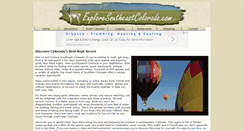Desktop Screenshot of exploresoutheastcolorado.com