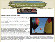 Tablet Screenshot of exploresoutheastcolorado.com
